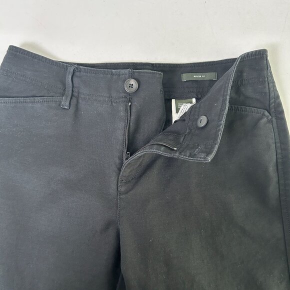 Eddie Bauer Mercer Fit Pants Womens Size 4 Black Cotton Stretch Casual - Picture 5 of 13
